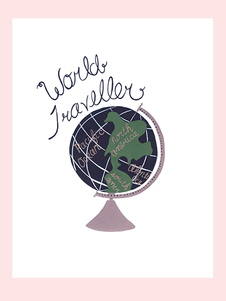 WORLD TRAVELLER PRINT